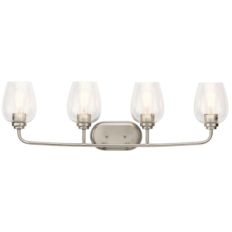 Kichler Valserrano 4 Light Bath, Brushed Nickel – 45130NICS