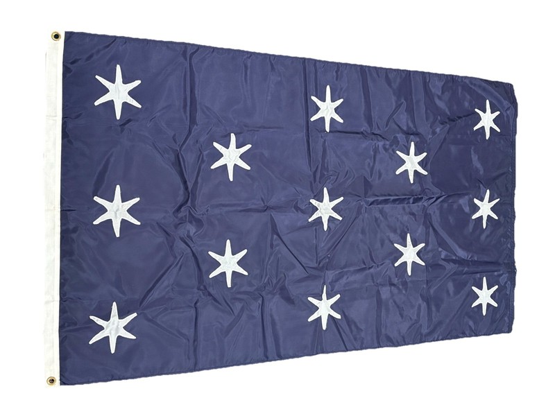 United States US Flag Flying the Colors of Quality Betsy Ross 3′ x 5′ + Box Vtg