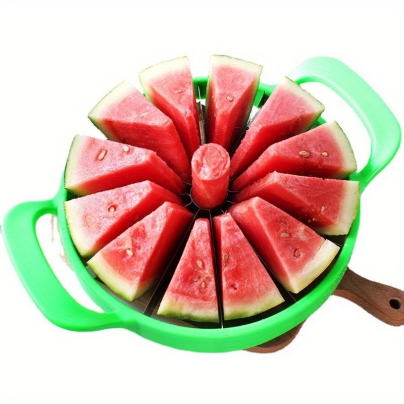 Stainless Steel Watermelon Slicer Easy Grip Manual Fruit Cutter