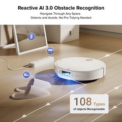 Roborock Qrevo CurvX Vacuum,22000Pa,AI Obstacle Avoidance – Certified Refurb