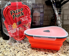 Ultimate Pizza Pack Storage Container Reusable Foldable Portable Microwavable!