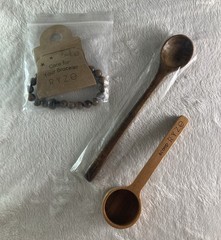 RYZE MUSHROOM COFFEE Measuring Scoop 1 Tbsp Spoon & Bracelet All NEW! Free Ship
