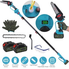 2-in-1 Cordless Pole Saw & Handheld Chainsaw, 4.72in Max Cutting Diameter
