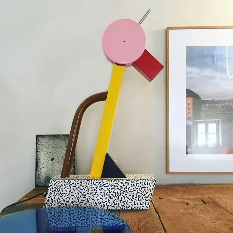 Memphis Milano Style Table Lamp – Modern Abstract LED Desk Light Kid’s Lamps