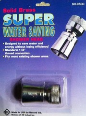 PLUMBING SOLID BRASS SUPER WATER SAVING MINI SHOWER HEAD MADE IN USA