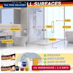 Bath Tub Repair Kit, Fiberglass Tile and Shower Repair Kit Porcelain Repair Kit,