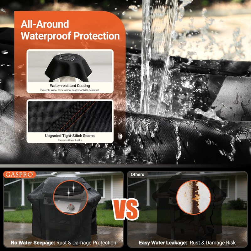 600D Weber Spirit 200 300 Grill Cover 52" Heavy Duty Waterproof 7106 BBQ Cover gallery