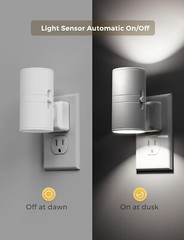 Adjustable Brightness LED Night Lights with Light Sensor – Perfect for Any Room