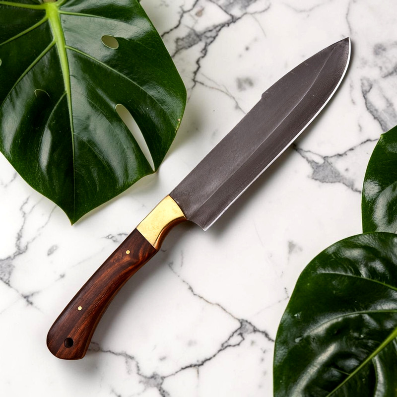 CUSTOM HAND MADE FORGE HIGH CARBON STEEL CHEF KNIFE UTILITY KITCHEN KNIFE HH 214
