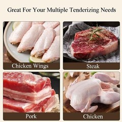 Meat Tenderizer Tool 21Needles Stainless Steel for Tenderizing Kitchen Tool USA