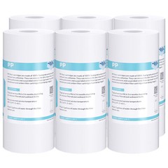 5 Micron 10″x4.5″ Big Blue Sediment Water Filter Whole House – 6 Pack Cartridges