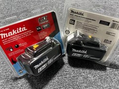 2 x Makita BL1860B-2 18V LXT Lithium-Ion 6.0 Ah Battery – New
