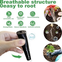 60-Pack Hydroponic Seed Pods for AeroGarden, Peat Sponges for Indoor Garden iDOO