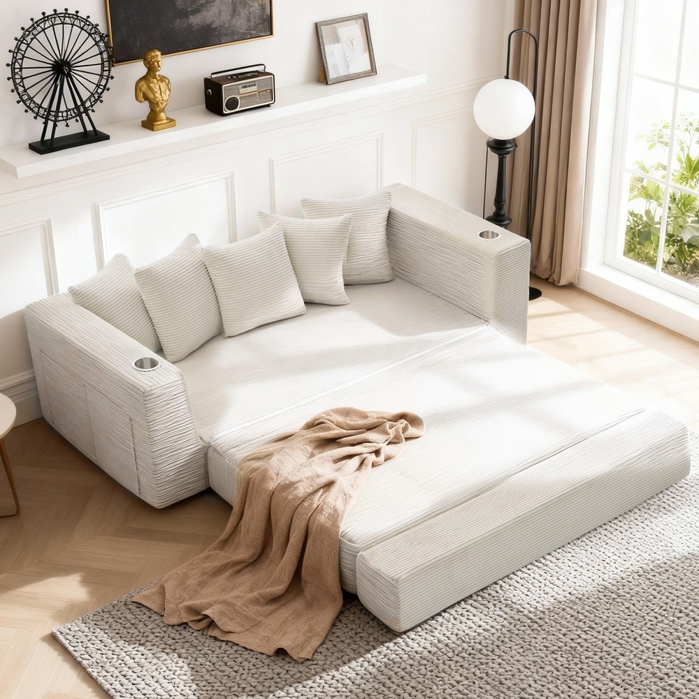 76IN Folding Convertible Sofa Bed for Small Spaces
