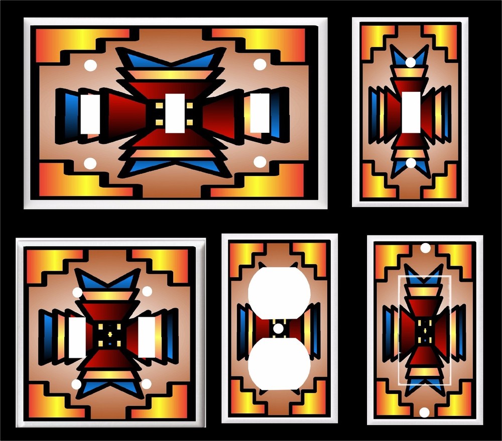 SOUTHWEST AMERICAN NATIVE DESIGN #30 LIGHT SWITCH COVER PLATE