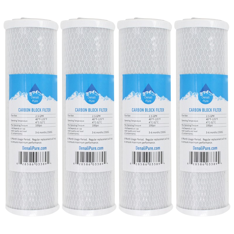 4X Activated Carbon Block Filter for OmniFIlter WH5-S-S06