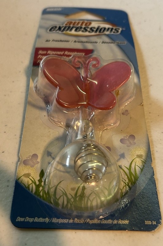 Vtg 2006 Auto Expressions Air Freshener Butterfly Y2K Medo NIP