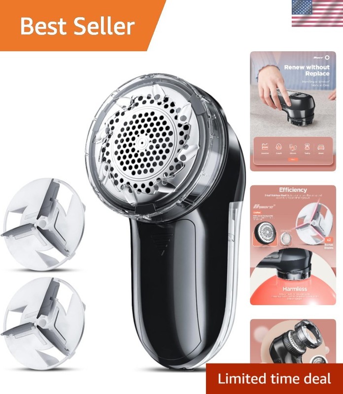 Effortless Fabric Shaver & Lint Remover – Ultra Sharp 2-in-1 Sweater Shaver