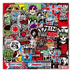 100PCS Rock Band Stickers Lot Punk Music Heavy Metal Bands Sticker Decal