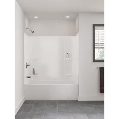 Pro-Series 60 in. W x 57 in. H Five Piece Glue Up Bathtub Surrounds, High Gloss