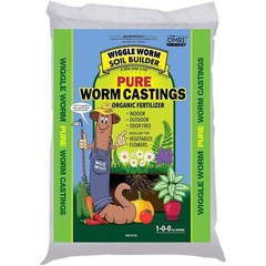 Wiggle Worm Soil Builder Earthworm Castings Organic Fertilizer, 15 lb.