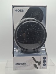 MOEN Attract Magnetix 6-Spray 6.75 in. Dual Shower Head 1.75 GPM Matte Black