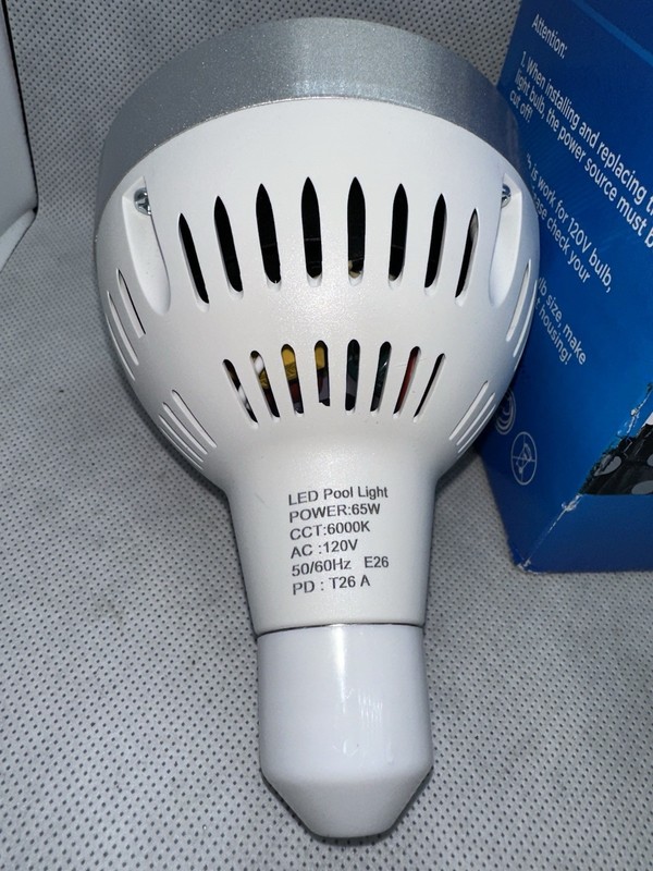 LED Pool Light Bulb 120V 65W E26 High Bright White 6000K for Pentair Hayward gallery