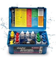 Taylor K-2006C Service Complete FAS-DPD Chlorine/Brom Pool Test Kit High Range