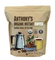 Anthony’s Organic Instant Coffee14oz Ultra Fine Microground Gluten Free Arabica