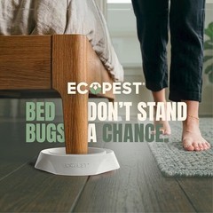 Bed Bug Interceptors 4 Pack Bed Bug Blocker Interceptor Traps Monitor White