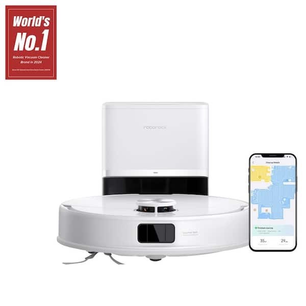 Roborock Q10 VFS+ 13. 9 in. Robotic Vacuum and Mop with Smart Navigation