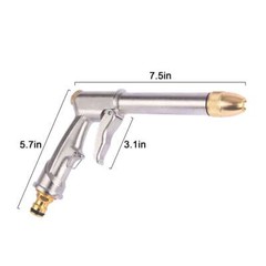 Garden Hose Nozzle High Pressure Metal Heavy Duty Water Hose Nozzle Sprayer Head
