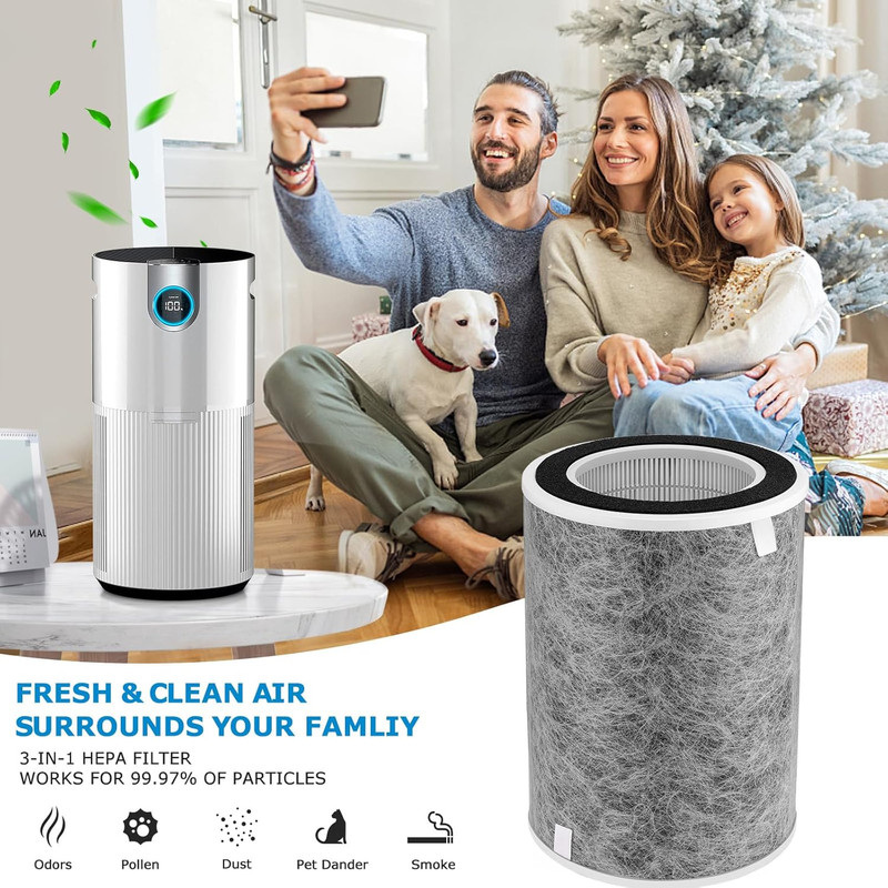 HP201 Air Purifier MAX Filter Compatible with Shark HP200 Series, HP201, HP202 gallery