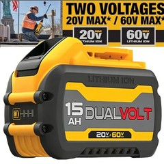 1Pack 15Ah DCB609-2 For DEWALT DCB612 20V/60V MAX FLEXVOLT Li-Ion Battery DCB609