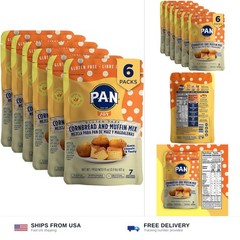 P.A.N Cornbread and Muffin Mix – Gluten Free Baking Mix 0.9 lb. (6 Pack)