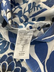 Pottery Barn Toile Bird Organic Cotton King Duvet 2 King Shams Sapphire Blue EC