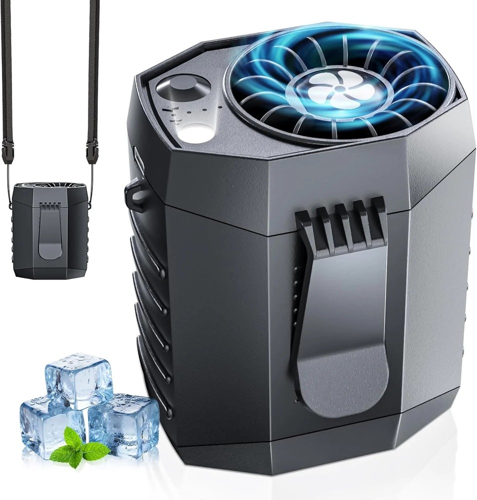 Upgraded 2026 Smart Portable Rechargeable Fan with LED Light & 25H Runtime, 4-S