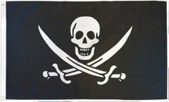 Jack Rackham Pirate Flag 3x5ft Jolly Roger Boating Flag Skull Flag 100D