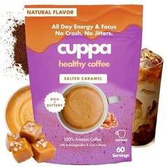 Cuppa Salted Caramel Healthy Mushroom Instant Coffee – 60 Servings