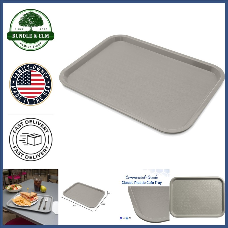 Dishwasher Safe Tray, Lightweight and Durable, Perfect for Fast Food Venues