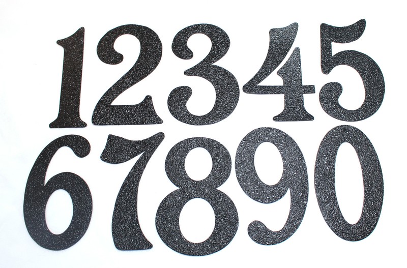House Numbers – Black Embossed Magnetic – Great for Garage Doors