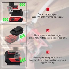 Adapter for Hilti 22V B22 Battery Convert to for Milwaukee 18V Cordless Tool