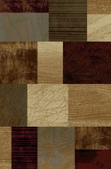 Transitional 5×7 Patchwork Boxes Squares Blocks Actual: 5′ x 7′