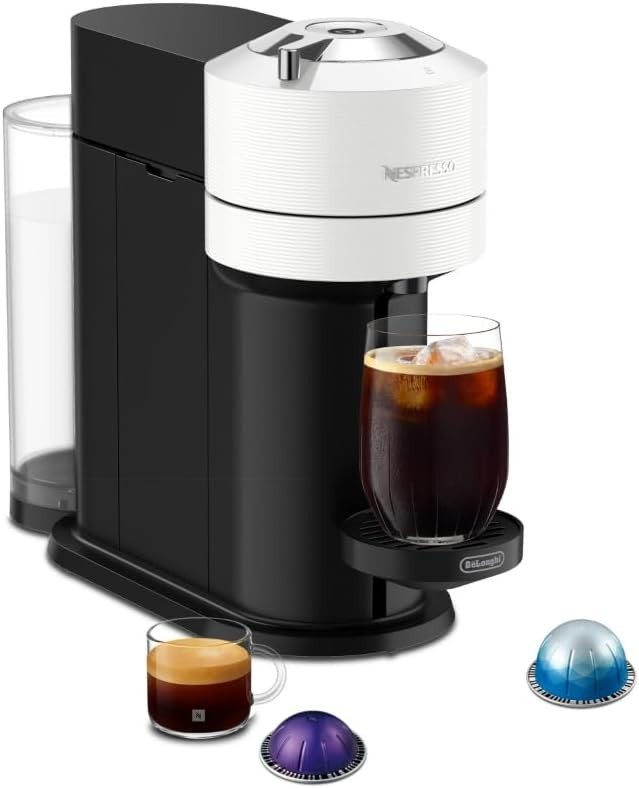 Nespresso Vertuo Next Deluxe Coffee & Espresso Machine Bluetooth & Wi-Fi – White