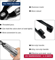 Car Valve Seal Pliers, 27cm/10.5in Valve Stem Seals Removal Tool with Ergonomic