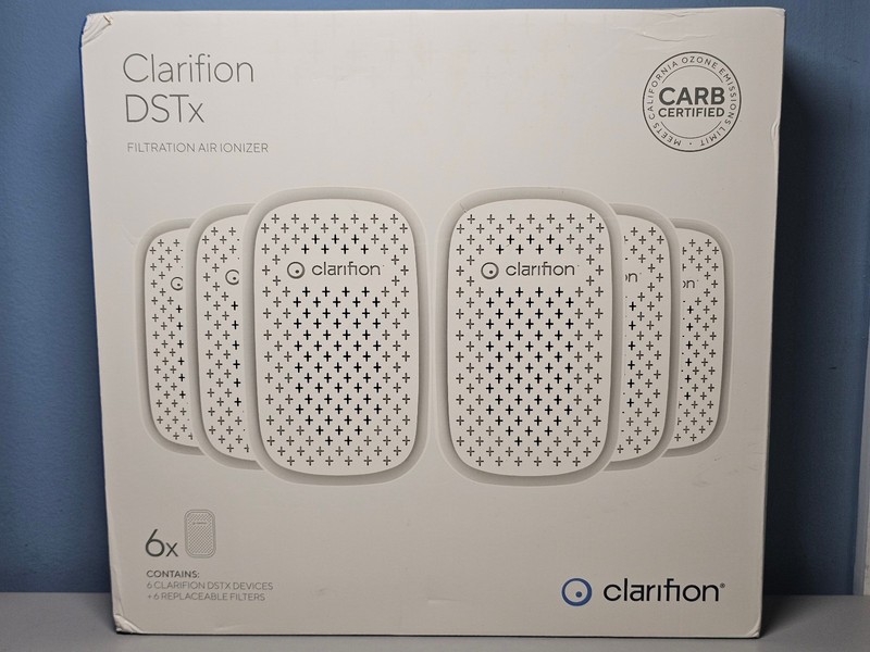 Clarifion DSTx Filtration Air Ionizers (6pk)w/Replaceable Filter(6) New! Sealed!