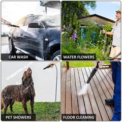 25/50/75/100FT Stainless Steel Metal Garden Water Hose Pipe Flexible Lightweight
