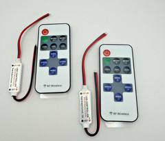 12V Mini Controller Inline Dimmer RF Wireless Remote for Single Color LED Strip