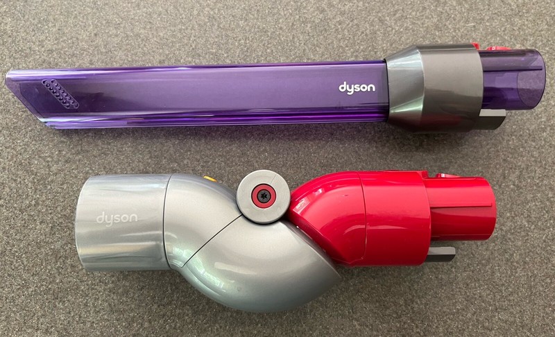 Dyson Newest Tools – Illuminated Light Pipe Crevice Tool & Low Reach Adapter New