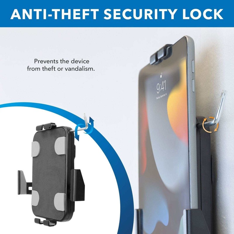 MOUNT-IT ANTI-THEFT TABLET WALL MOUNT - UNIVERSAL SECURE TABLET MOUNT - MI-3872B gallery